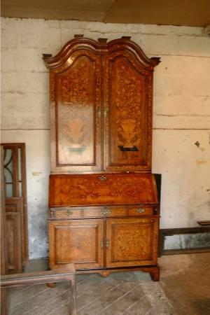 18th Century dutch inlaid bureau we restored this magnificent piece for one of the Oxford colleges
